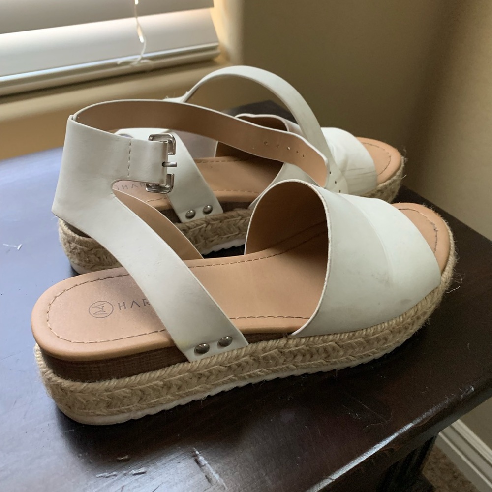 White Harlow sandals !